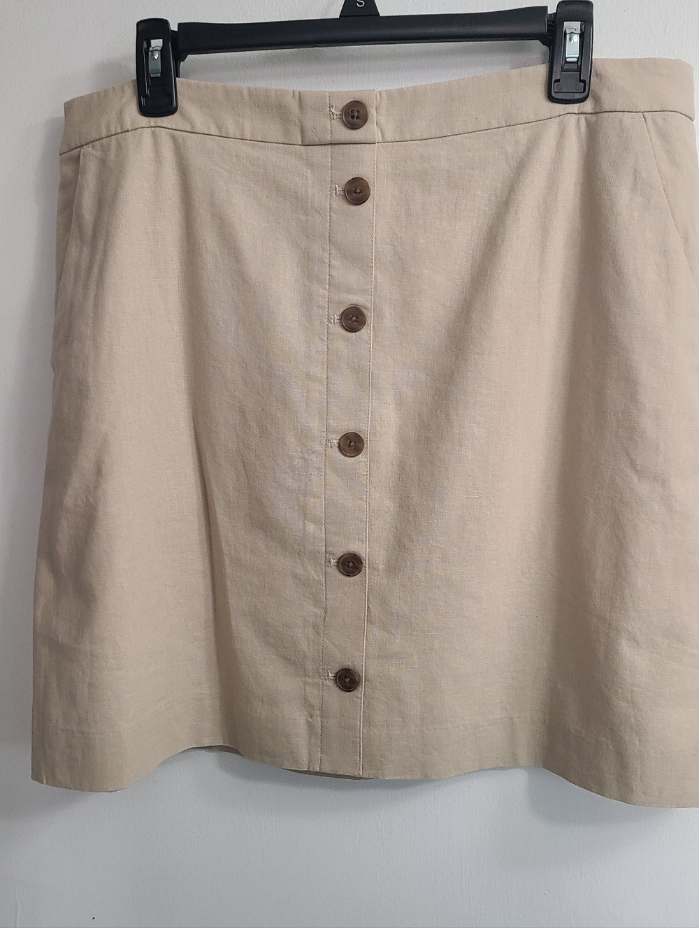 NWT J.Crew Women's Neutral Business Casual Trendy Stylish A-Line Skirt Sz. 14